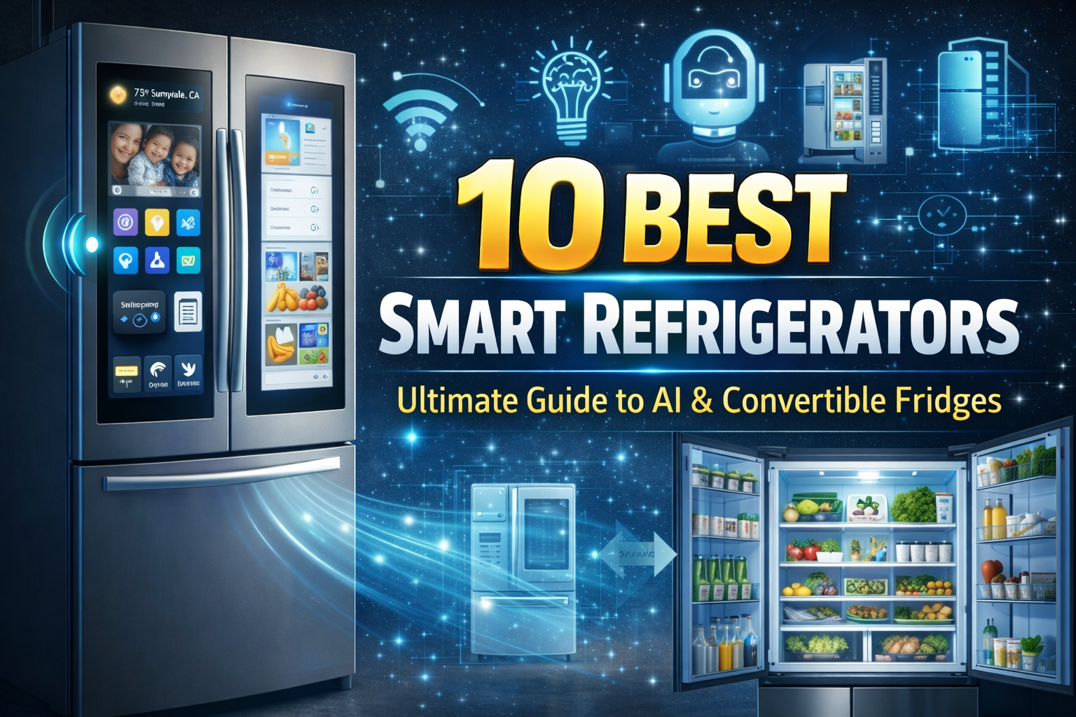 10 Best Smart Refrigerators: Ultimate Guide to AI & Convertible Fridges