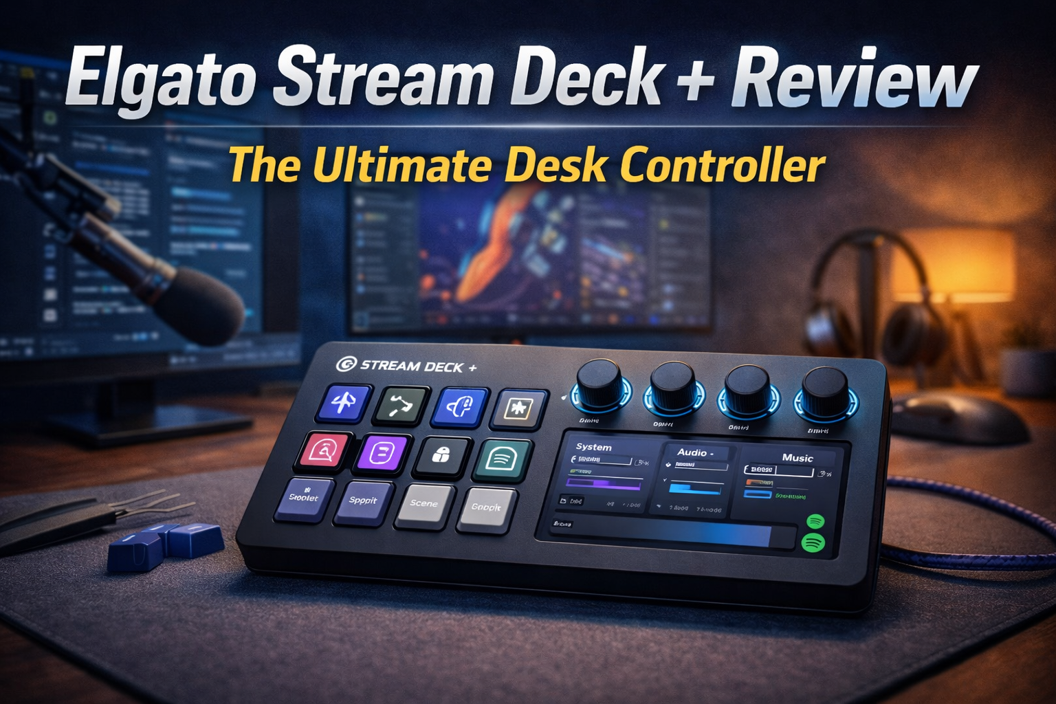Elgato Stream Deck + Review: The Ultimate Desk Controller