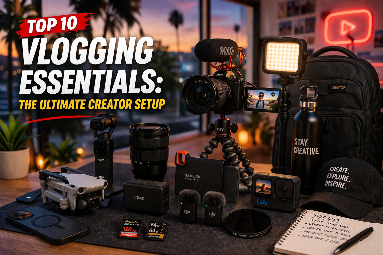 Top 10 Vlogging Essentials: The Ultimate Creator Setup