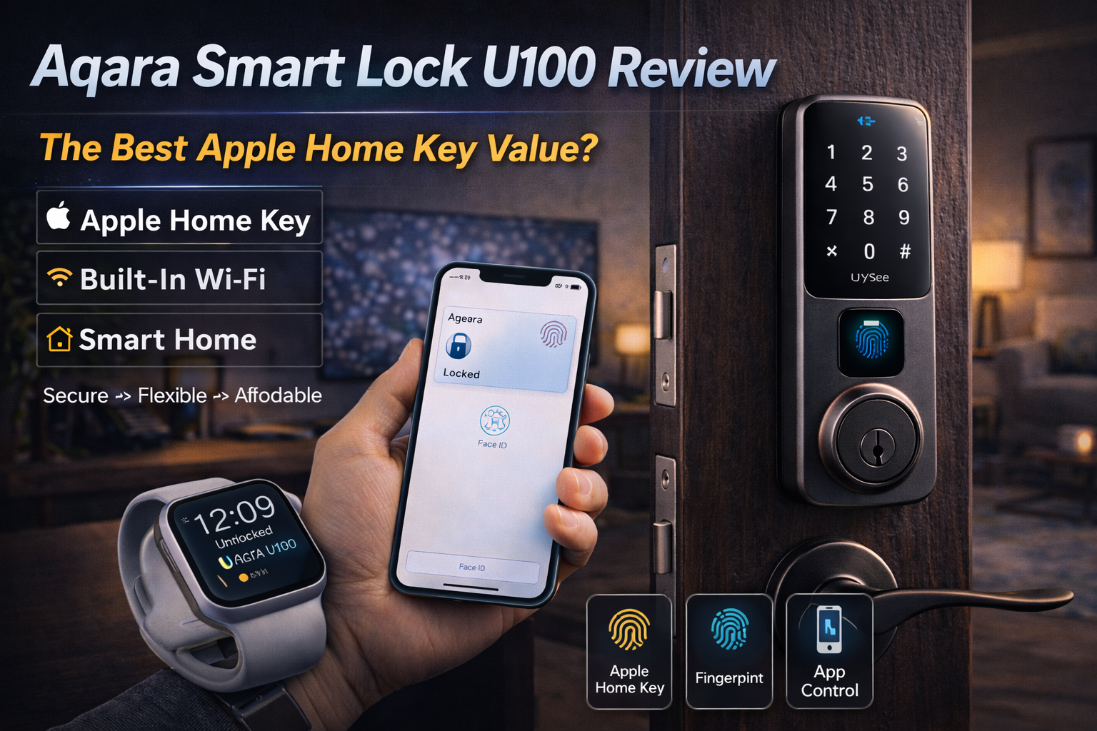 Aqara Smart Lock U100 Review: The Best Apple Home Key Value?