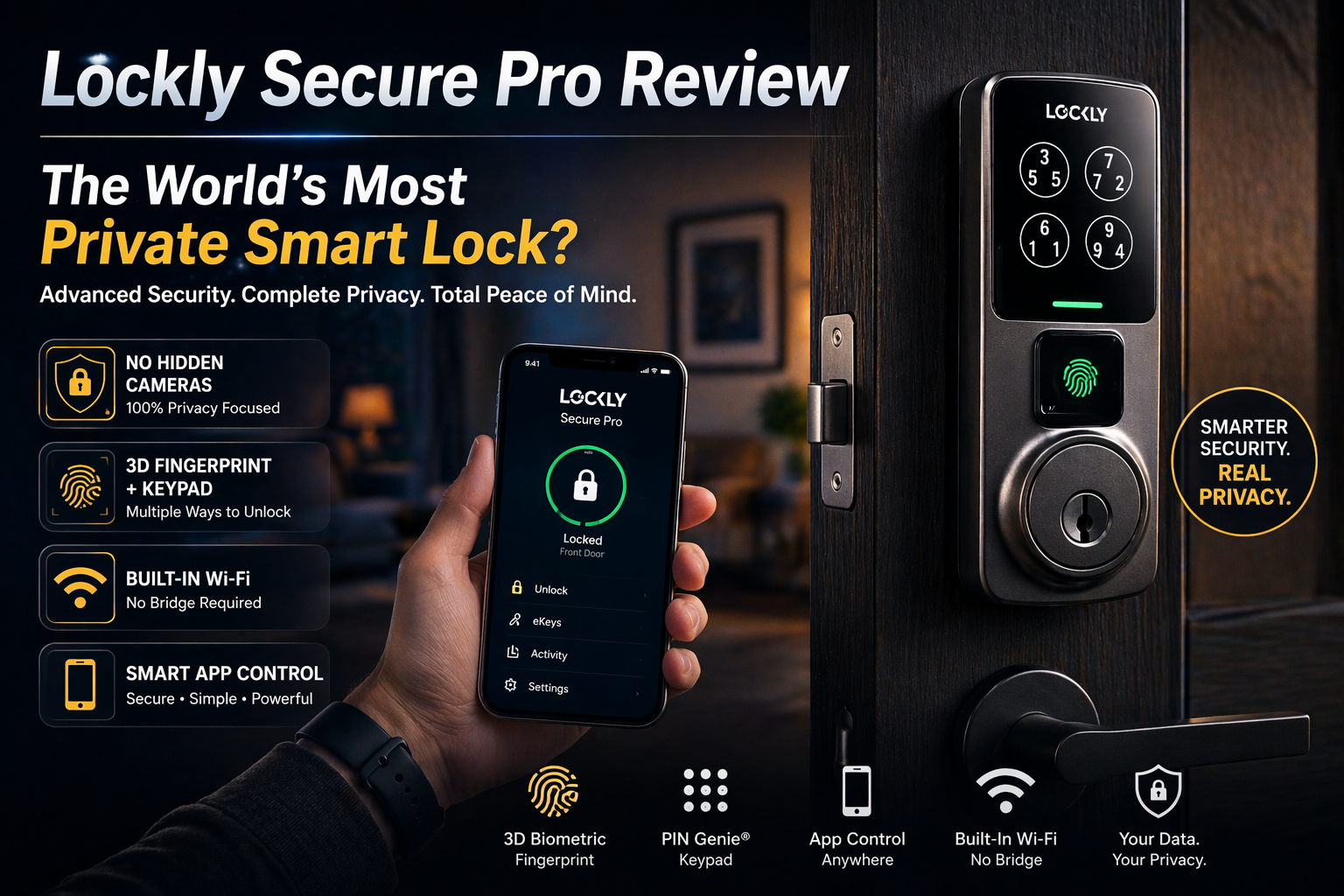 Lockly Secure Pro Review: The World’s Most Private Smart Lock?