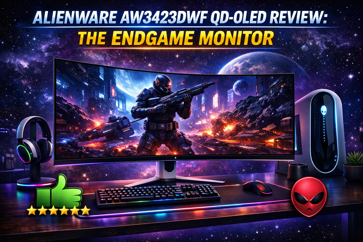 Alienware AW3423DWF QD-OLED Review: The Endgame Monitor